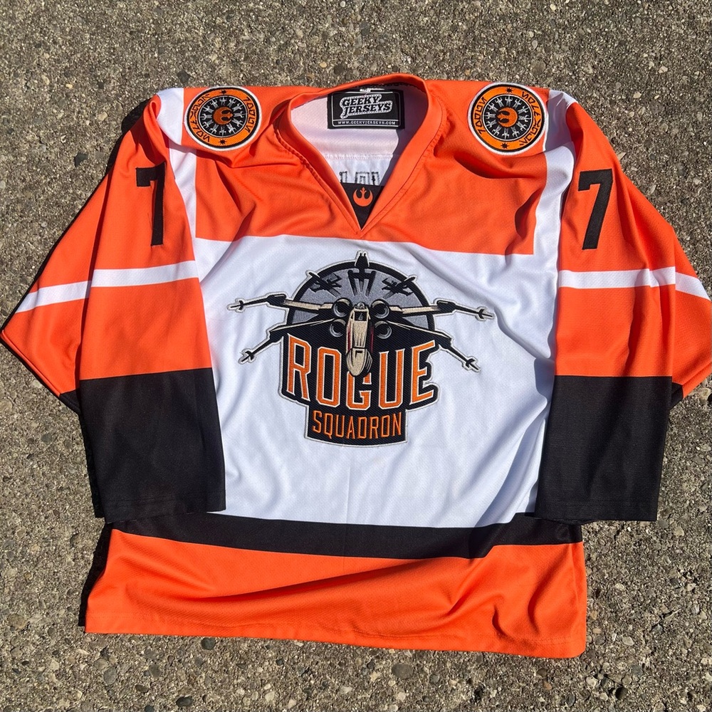 Rogue Squadron Men's Orange and Black Jersey